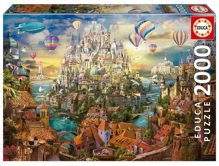 Educa - puzzle - 2000 pièces - ville de rêves