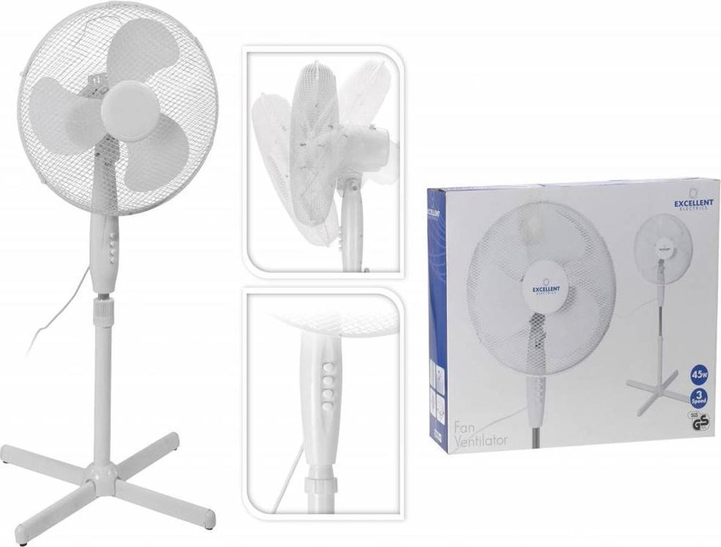 Excellent ventilateur électrique sur pied diamètre 40 cm