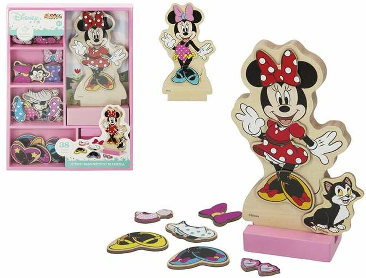 Woomax ensemble de dressing Minnie Mouse - bois avec aimant