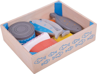 Bigjigs Boîte en bois avec poisson