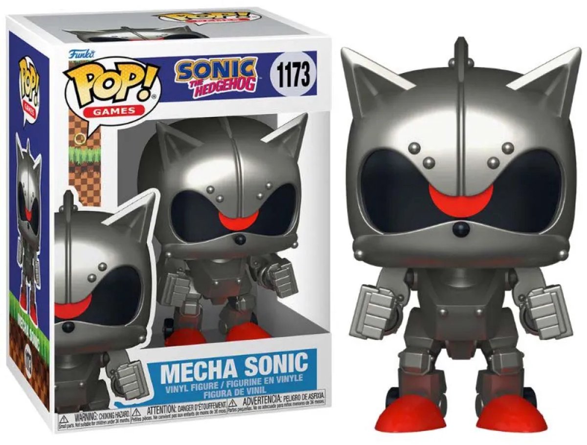 Funko-pop ! jeux : sonic - mecha sonic #1173