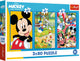 Puzzle Trefl Disney Mickey Mouse et ses amis 3x80 pièces FSC Mix.