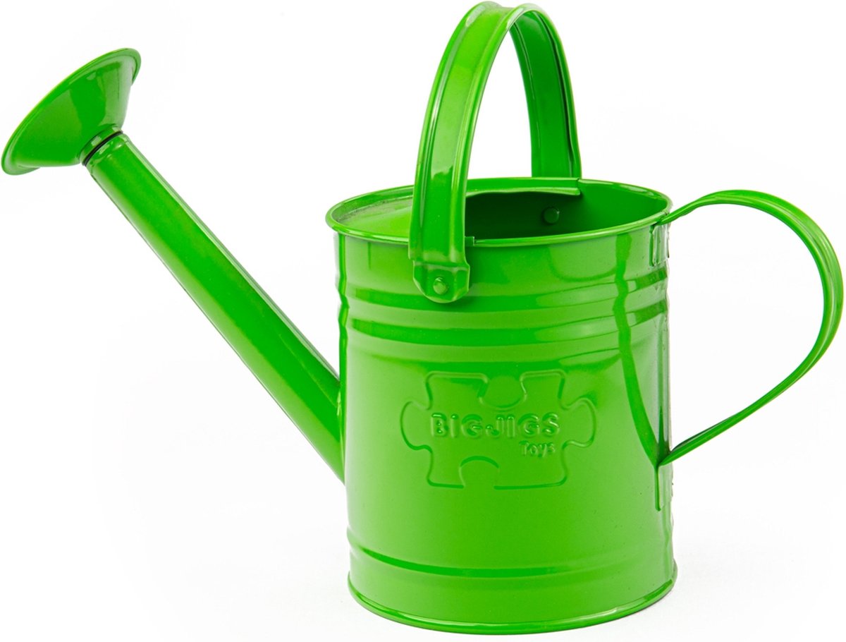 Bigjigs Green Metal Watering peut