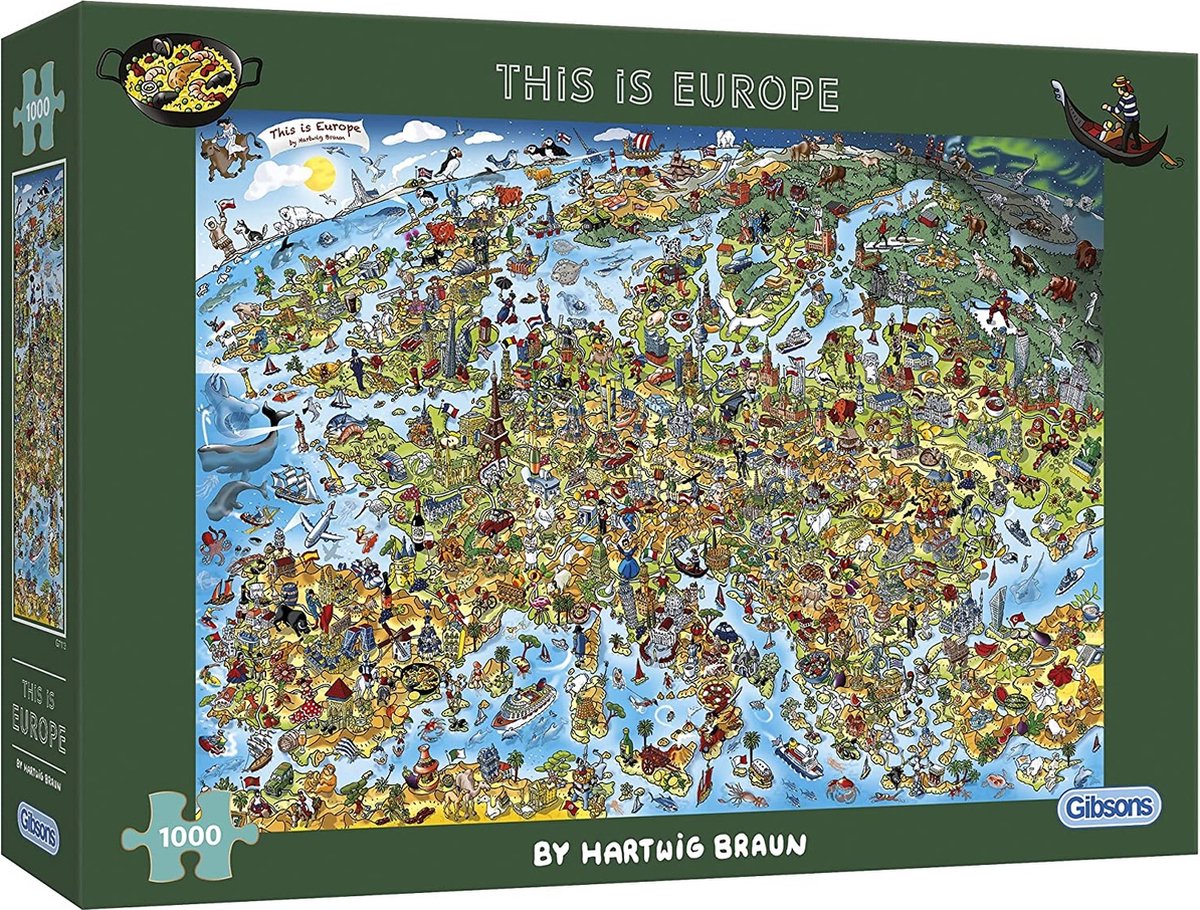 Gibsons - c'est l'Europe (par hartwig braun) - 1000 pièces 68×49cm (l×h) - puzzle pour adultes