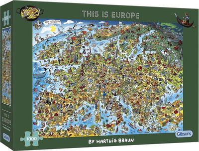Gibsons - c'est l'Europe (par hartwig braun) - 1000 pièces 68×49cm (l×h) - puzzle pour adultes