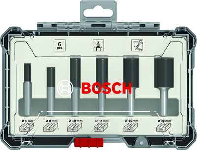 Bosch jeu de fraises à rainurer 6 pièces, queue ¼ - 2607017467