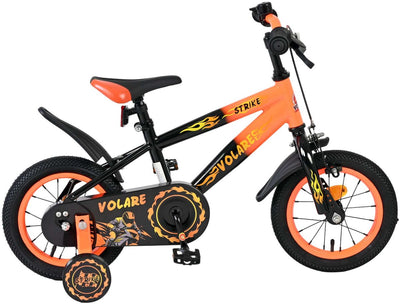 Vélo enfant Volare strike - garçons - 12 pouces - noir orange
