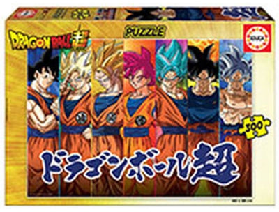 Puzzle Educa Dragon Ball Z 300 pièces de personnages de dessins animés en carton.