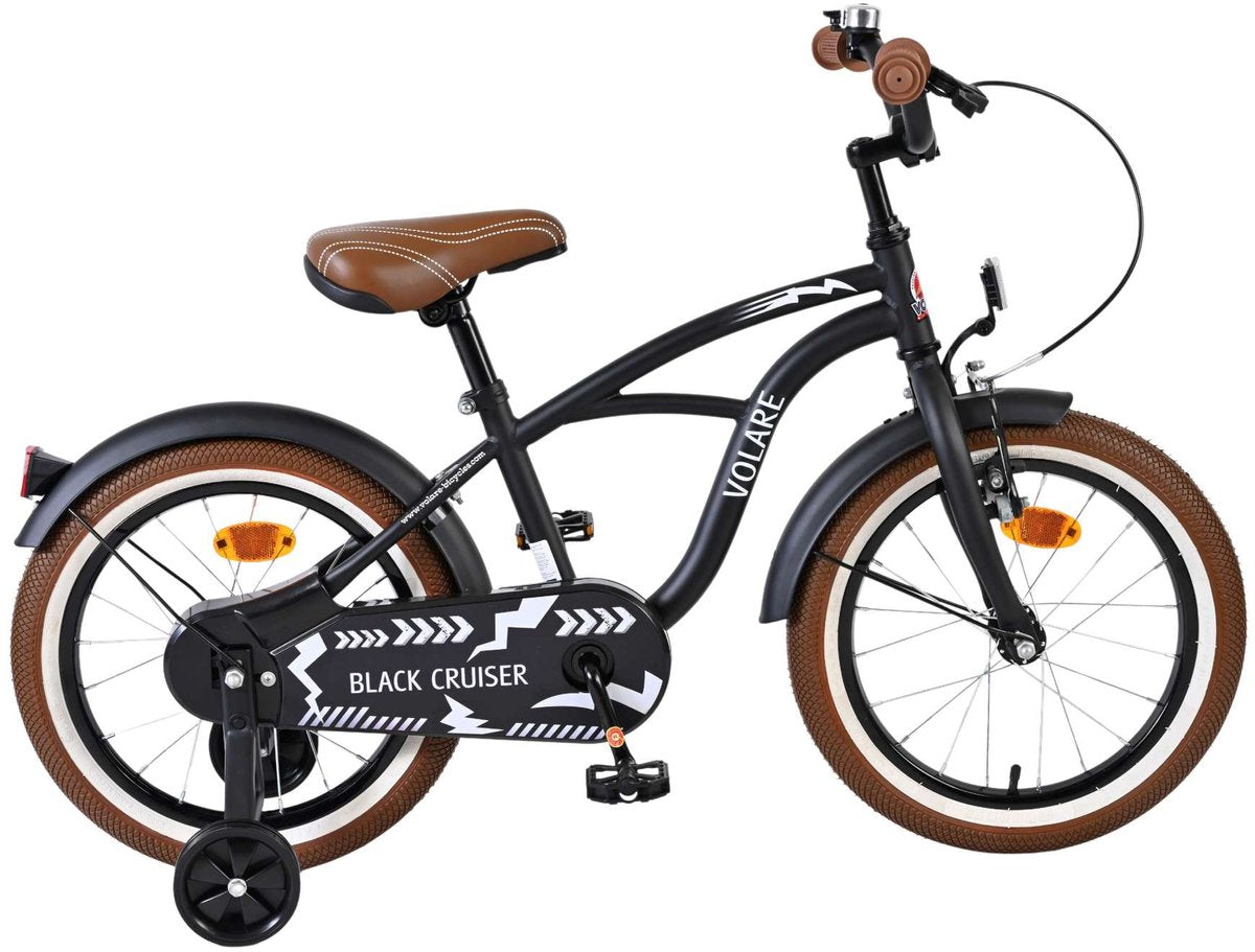 Yipeeh vélo 16 pouces noir cruiser 51646