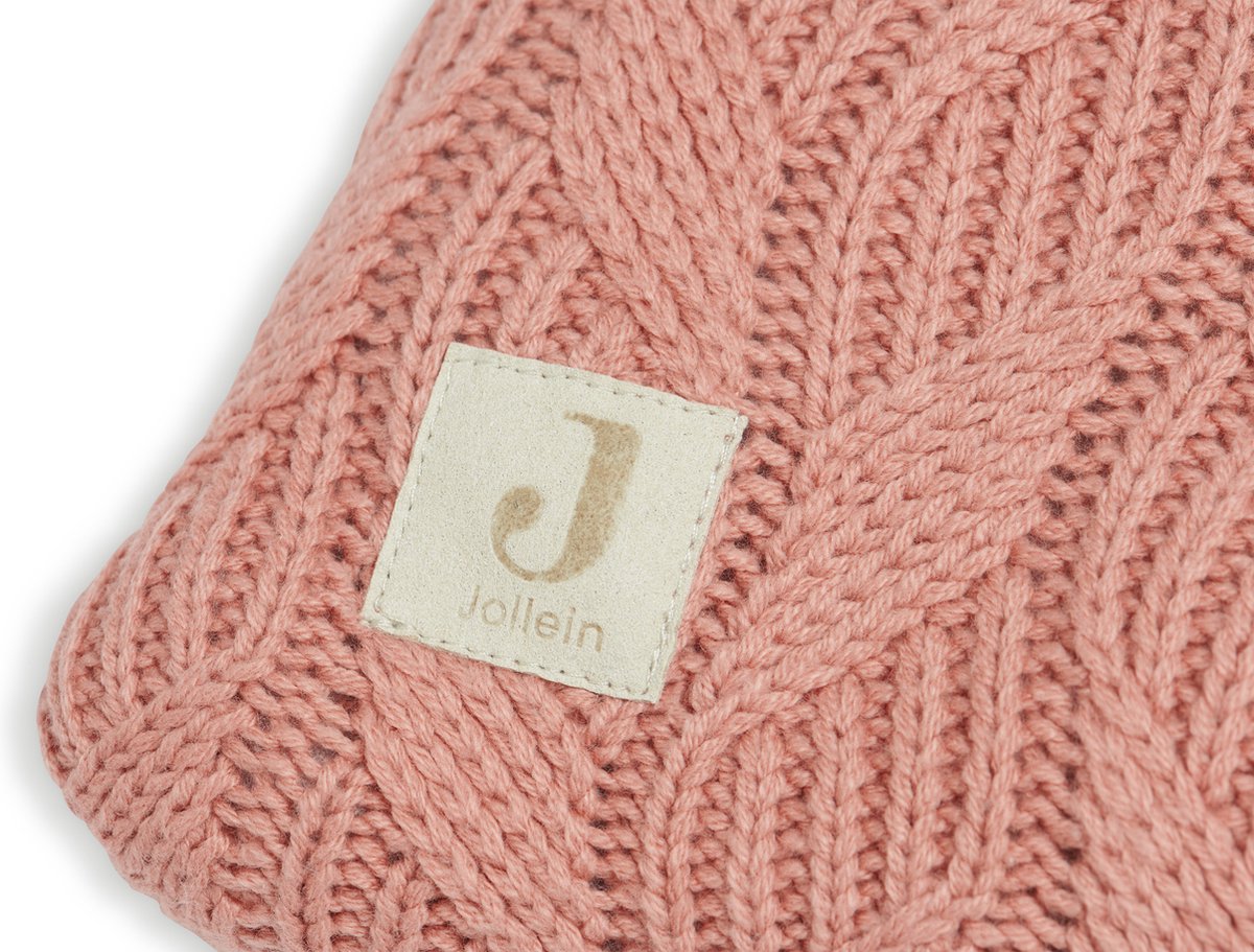 Jollein housse de matelas à langer spring knit 75x85cm - palissandre