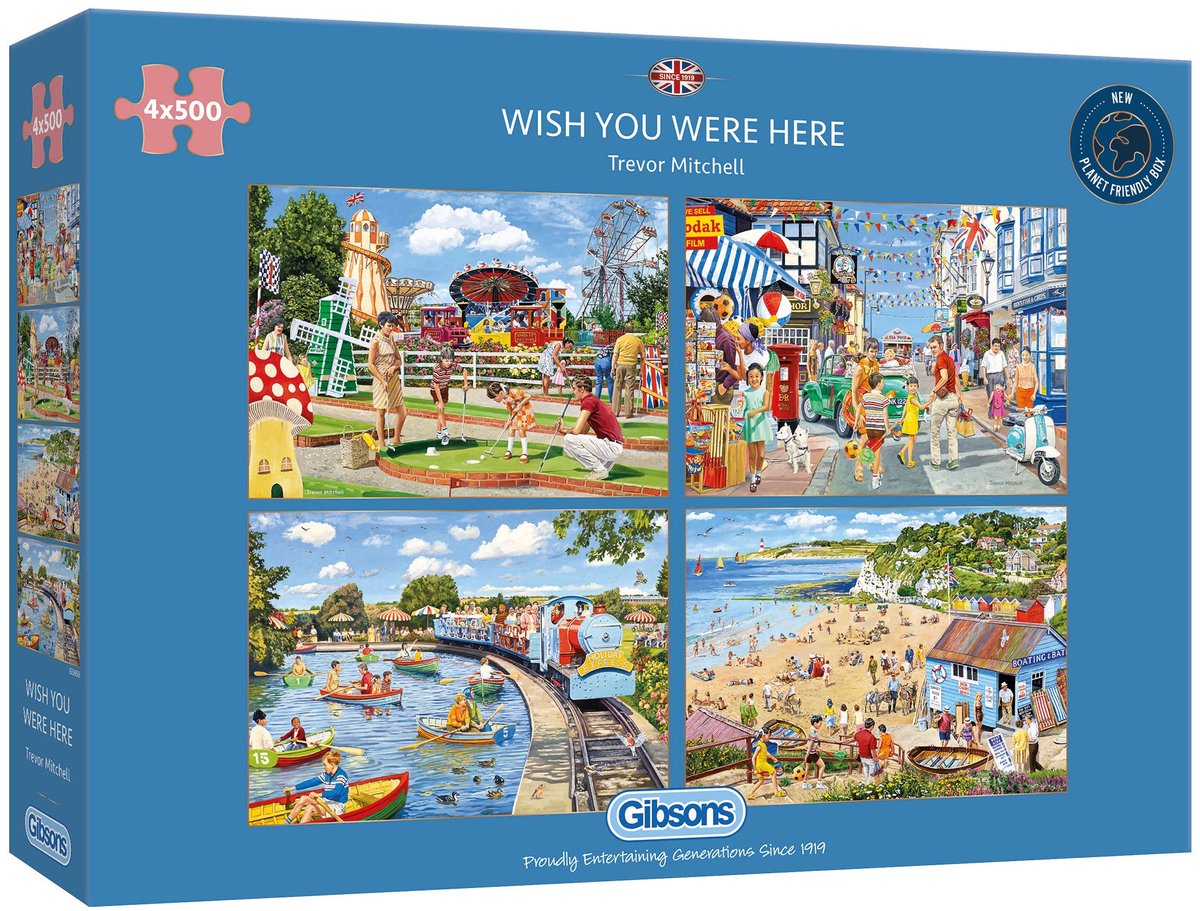 Gibsons - j'aimerais que tu sois ici (par Trevor Mitchell) - 4×500 pièces 48×34cm (l×h) - puzzle pour adultes