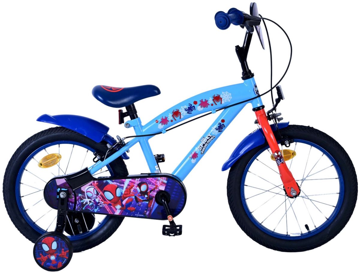 Spidey et ses incroyables amis Spidey Children's Bike Boys 16 pouces Blue Two Hand freins