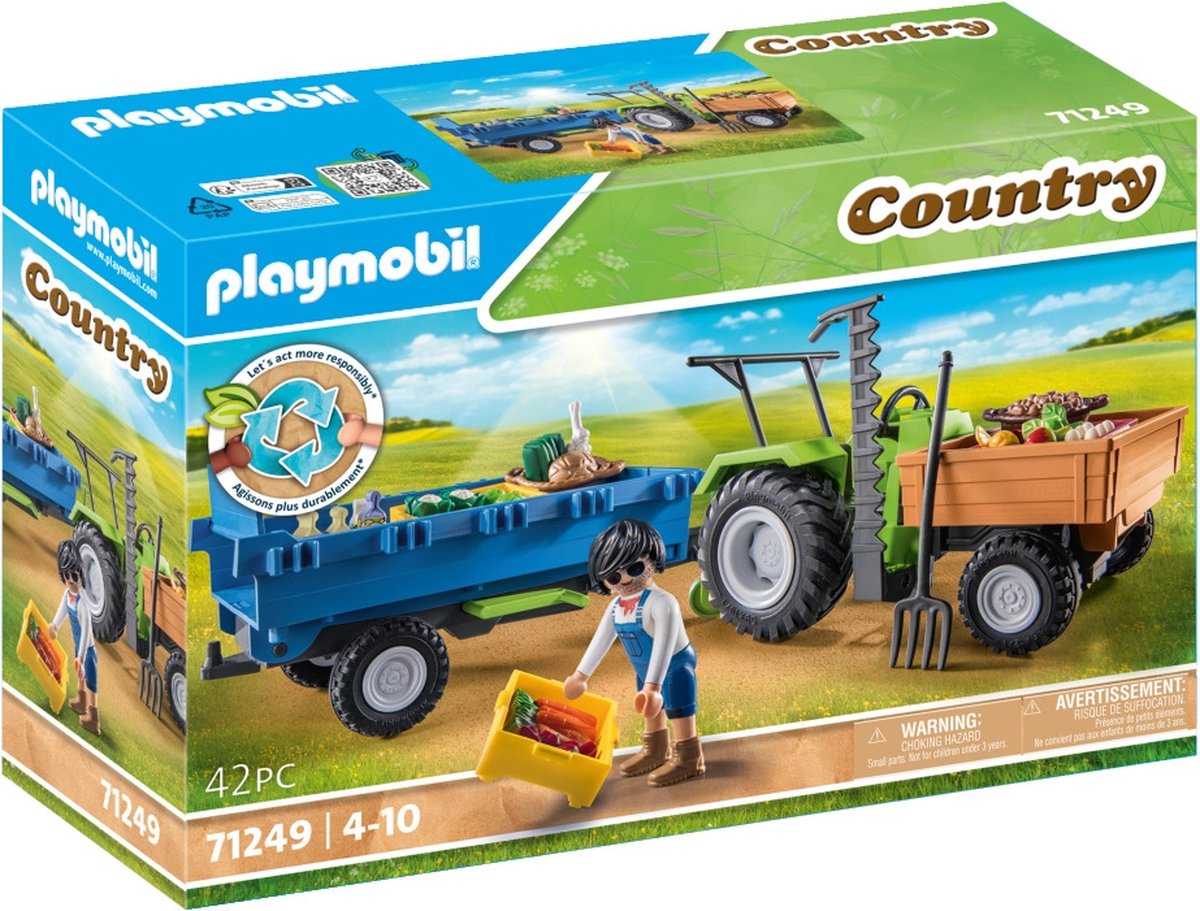 Playmobil country tracteur avec bande-annonce 71249