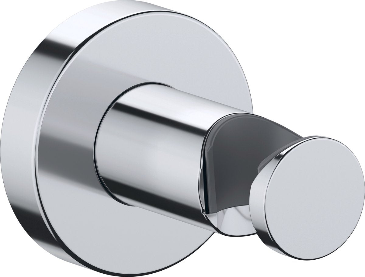 Duravit support de pomme de douche mural rond en métal chromé brillant - support de douche support de douchette à main