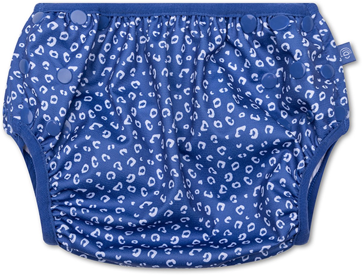 Léopard | Couche de natation lavable bleue