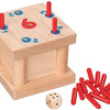 Jeu goki en bois délicat à 6 broches