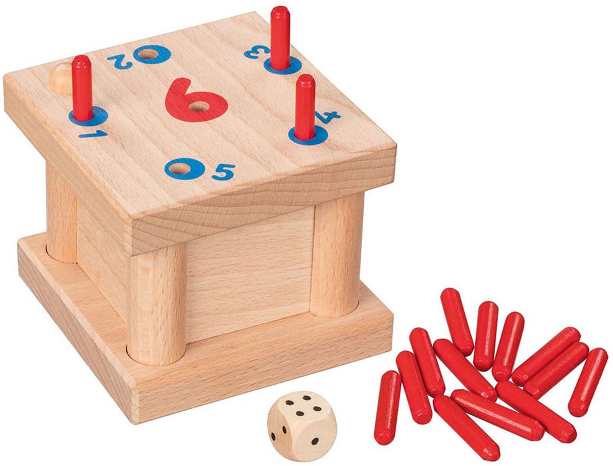Jeu goki en bois délicat à 6 broches