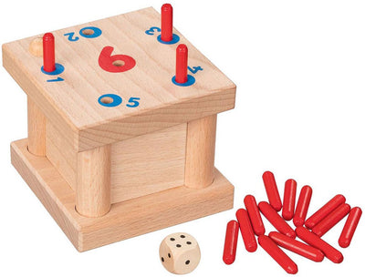 Jeu goki en bois délicat à 6 broches