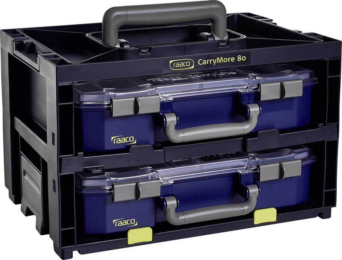 Raaco - carrymore - 80x2 - coffret d'assortiment - (l x h x p) 386 x 241 x 278 mm - 1 pièce(s) - noir bleu