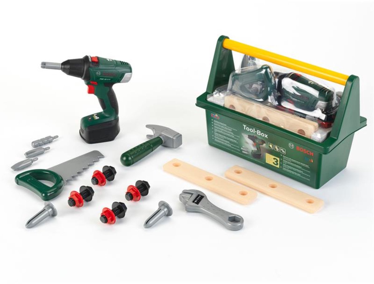 Klein Toys Bosch Mini - Coffret à outils - avec perceuse - 3 ans et plus