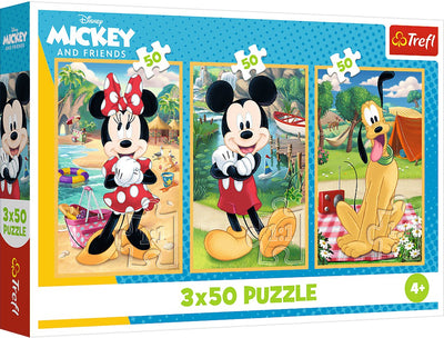 Trefl puzzle disney mickey mouse - 3x50 pièces fsc mix 70%.