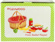 Panier à bibelots avec contenu