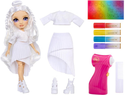 Rainbow High Air Brush Créez des yeux violets de poupée de mode