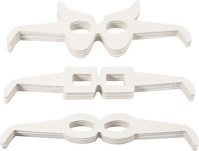 Verres Creativ company, h : 4,5-10 cm, l : 32 cm, blanc, 160 pièces 1 boîte