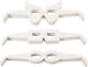 Verres Creativ company, h : 4,5-10 cm, l : 32 cm, blanc, 160 pièces 1 boîte
