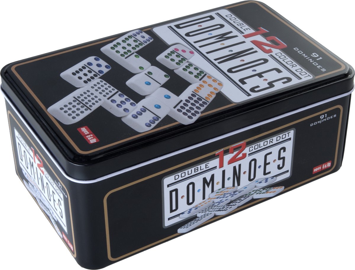 Longfield Games Dominospel Double 12 en Can 91 Stones