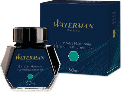 Encre pour stylo plume Waterman | vert harmonieux | Flacon de 50 ml