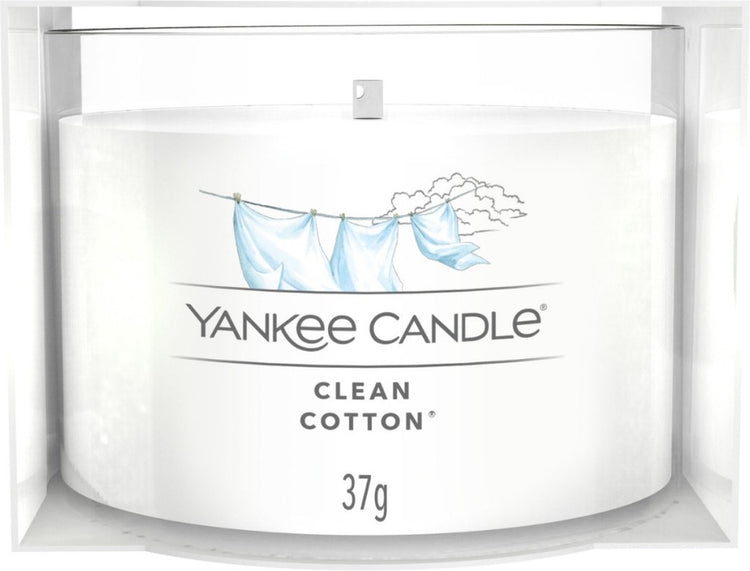 Bougie votive remplie de bougie Yankee - coton propre - 10 heures de combustion - 1 pièce