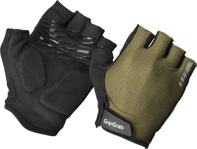 Gripgrab - explr gants de cyclisme d'été rembourrés à doigts courts avec rembourrage - unisexe - vert olive