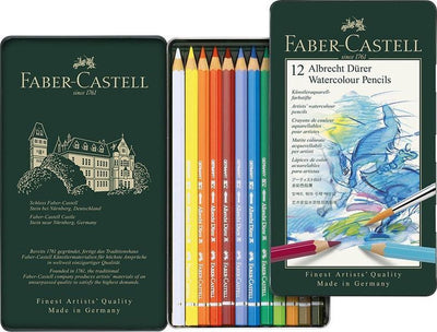 Crayon aquarelle Faber-castell - albrecht durer - boîte 12 pièces - fc-117512