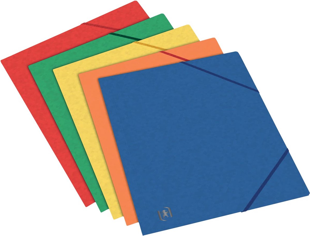 Oxford top file+ dossier élasto, pour ft A5, couleurs assorties 50 pièces
