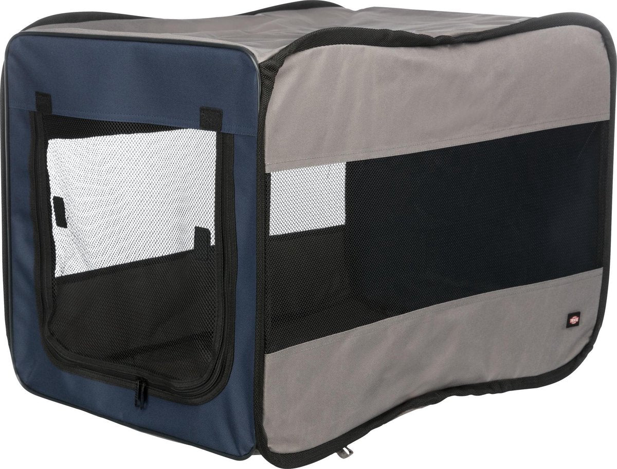 Panier de voyage Trixie - pliable bleu foncé - polyester 45x45x64 cm, ventilation