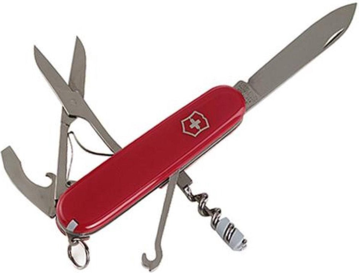 Couteau de poche Victorinox Swissarmy compact - 91 mm - 14 fonctions - rouge