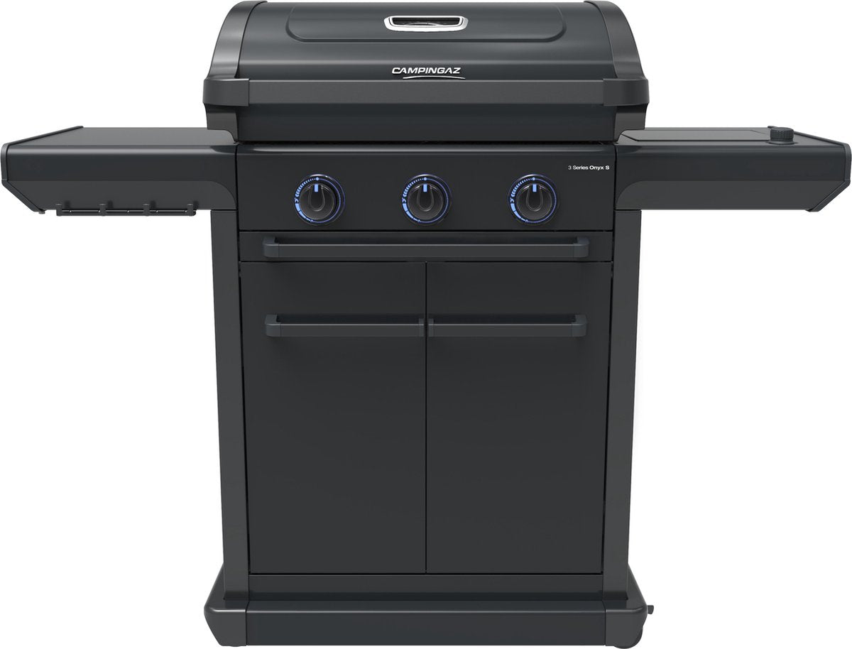 Barbecue à gaz Campingaz série 3 onyx s avec brûleur latéral - BBQ modulaire - Garantie 5 ans - noir