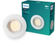 Philips LED Spot encastrable Philips Peridot - culot gu10 - blanc - rond - spot orientable