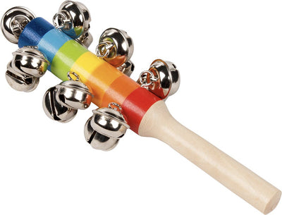 Instrument jouet Goki - arbre à cloches - avec 13 cloches - bois - 3 ans