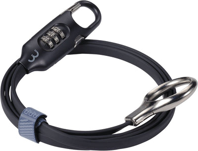 Bbb cycling loopsafe antivol à combinaison pour vélo - antivol à câble pour vélo compact et léger - noir - 120 cm - bbl-55