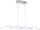 Eglo lasana 2 - suspension - 2 lumières - chrome - blanc