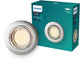 Philips LED Spot encastrable Philips Peridot - culot gu10 - nickel - rond - spot orientable