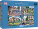 Gibsons - la ronde du jardinier (par Trevor Mitchell) - 4×500 pièces 48×34cm (l×h) - puzzle pour adultes