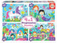 Ensemble de puzzles Educa Fantasy Friends - Puzzles pour enfants 4 en 1 en carton.