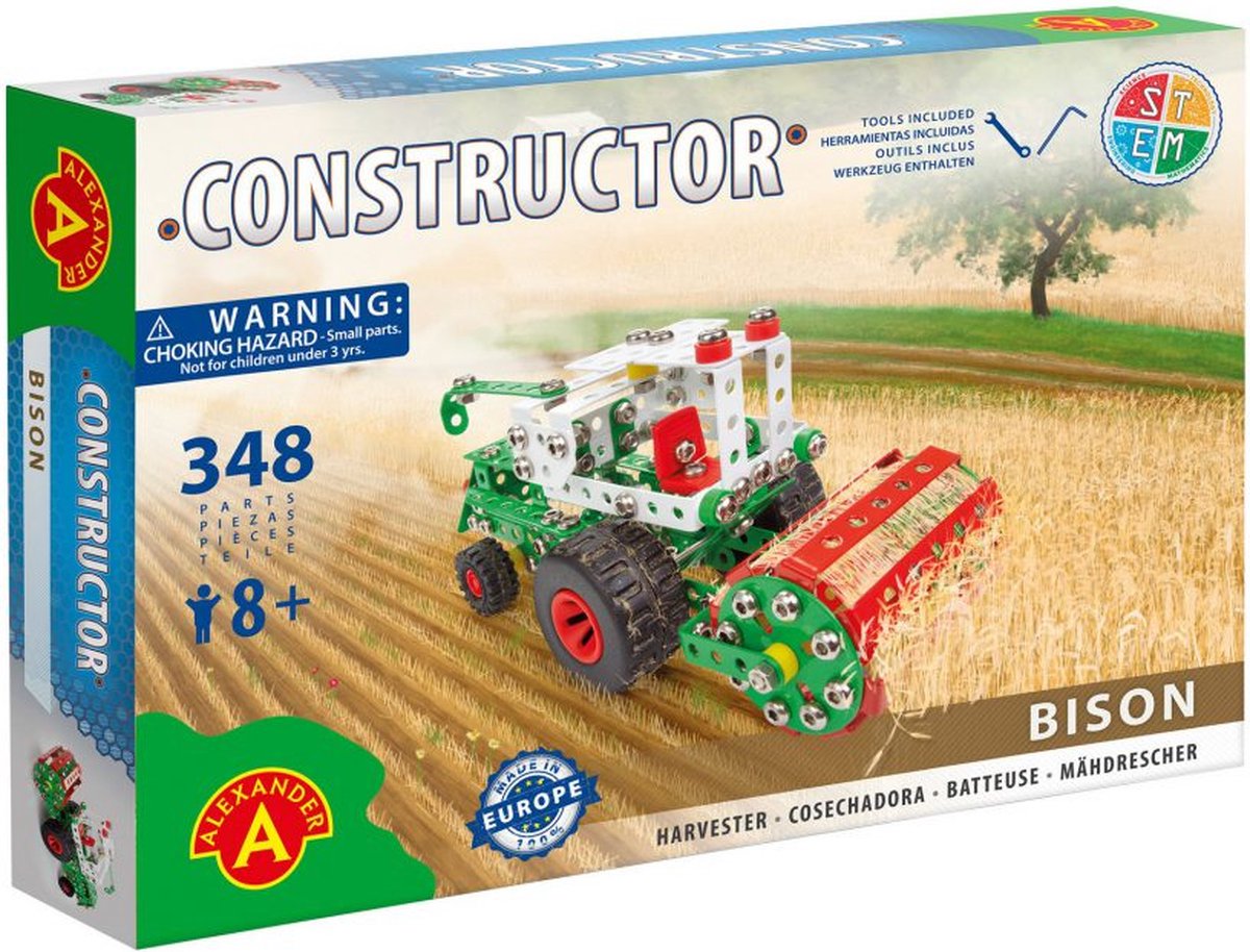Constructeur de jouets Alexander - bison (combiner harv.) - 348 pièces
