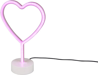 Rl vis ton cœur de réalité lumineuse - lampe de table - blanc - incl. 1x SMD 1,5 W - Connexion USB - non dimmable - adapté à l'alimentation par batterie