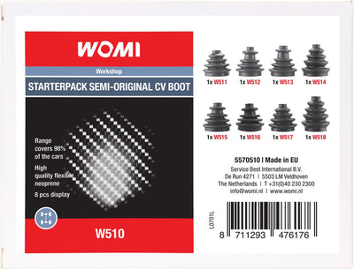 Womi w510 starter pack couvre-essieu semi-original 8 pièces