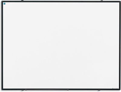 Tableau blanc visuel Smit 60x90 cm acier émaillé softline - cadre aluminium noir 8mm