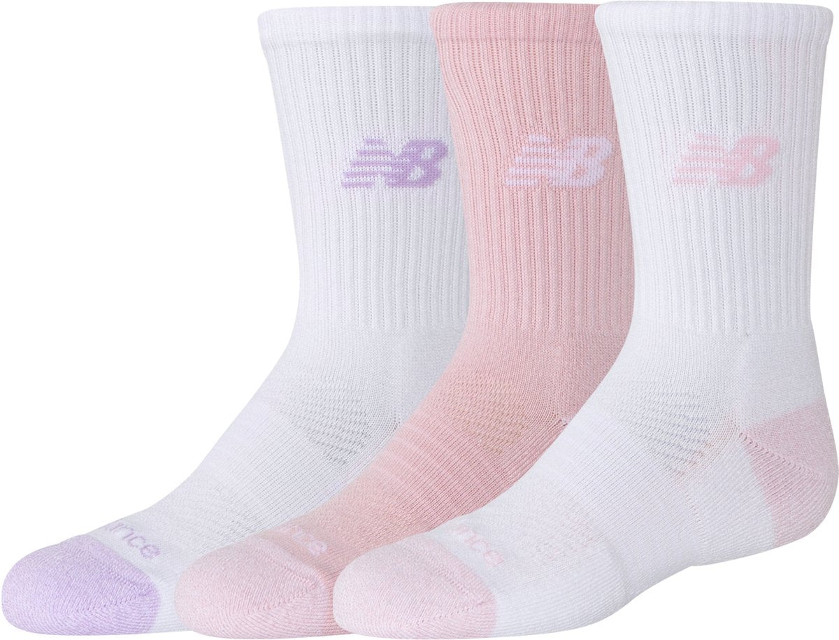 New Balance Youth Active Crew Chaussettes Lot de 3 chaussettes de sport unisexes – Assortiment